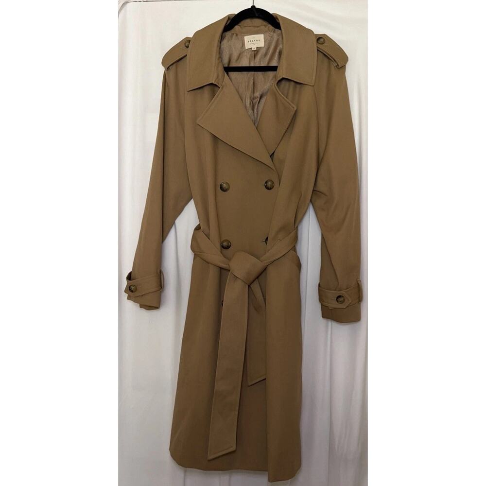 Sezane Trench Scott Coat Camel Brown 48 US 16
